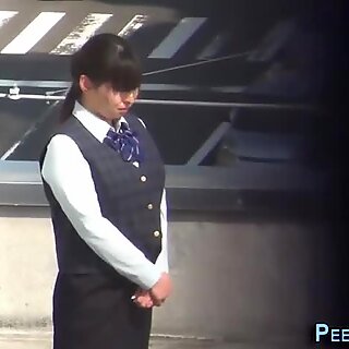 Asian ho pees panties