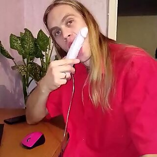 Tarzan suck dildo